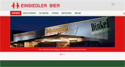 Desktop Screenshot of einsiedlerbier.ch