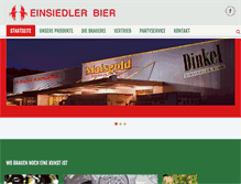 Tablet Screenshot of einsiedlerbier.ch